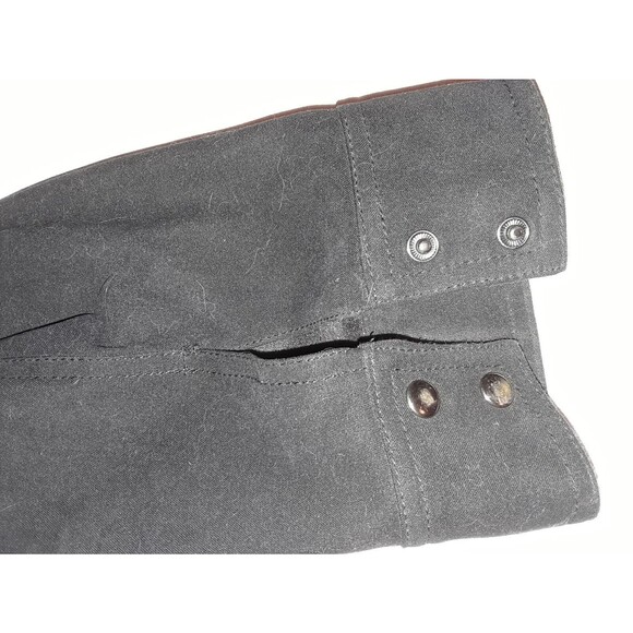 JM Collection Women's Jacket Size 16 Full Zip Mock Neck Unlined Shacket Black - Picture 3 of 9